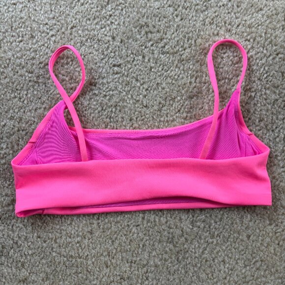 NWOT Left On Friday Bikini Top - Hot Pink, Size S - Picture 3 of 3